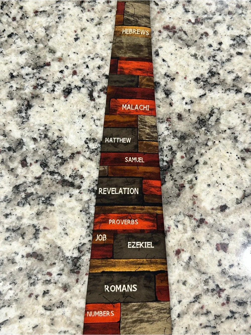 Larson Firm Foundation Men’s Scripture Men's Tie Silk Bible Books Christian‎ 56”